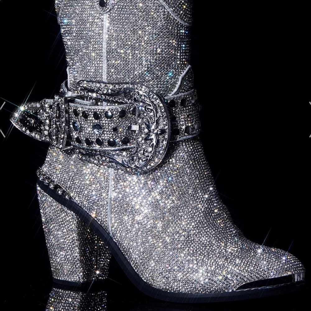 Club exx rhinestone boots